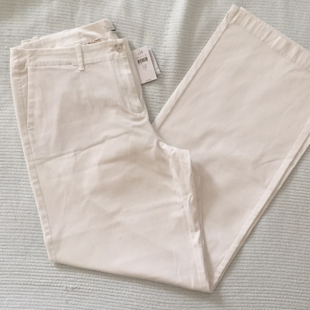 SOLD NWT J. Jill lived-in chinos white 14T